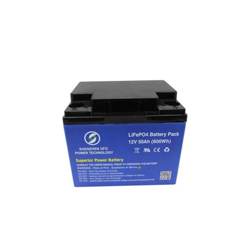 12V 50Ah rechargeable lithium LiFePO4 batteries
