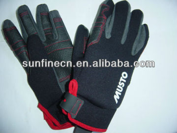 hot selling fashionable design mechanic gloves with synthetic leather