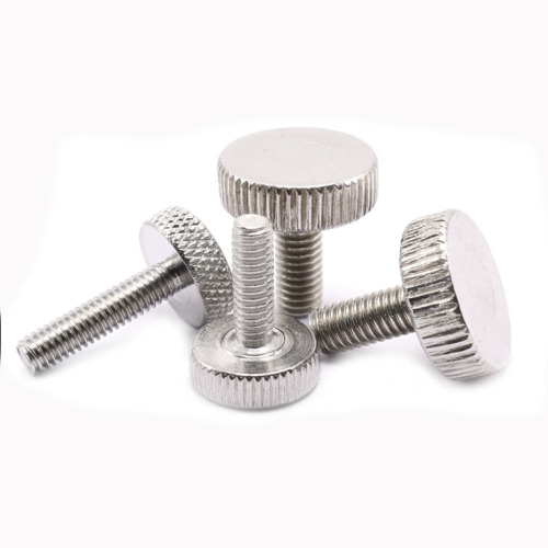 Metric stainless steel knurled-Head shoulder thumb screw