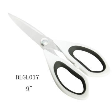 Strong soft-grip handle household black handle kitchen scissors