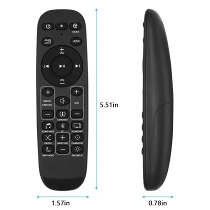 Smart Universal Remote Control for JBL Bar 2.0/2.1/3.1/5.1 Soundbar