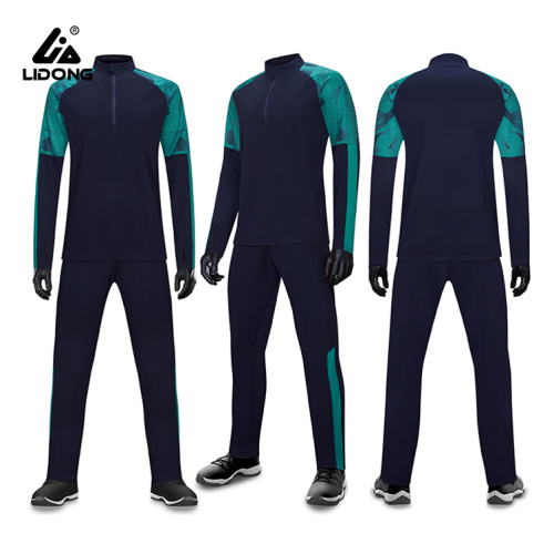 Men Sports Clothing Mens Autumn Winter Half Zipper Tracksuit Factory