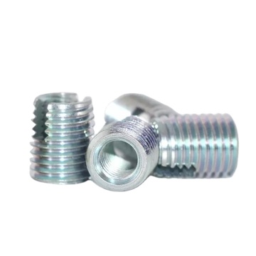 Stainless Steel M2 M3 M4 M5 M6 M8 Self-Tapping Slotted Thread Sleeve Screw Zinc Material Threaded Insert