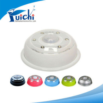 6 LED plastic energy saving indoor sensor light