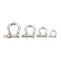 Bow shackle for sunshade sail