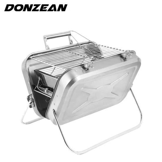 wholesale Easily Assembled portable mini bbq grill foldable camping barbecue outdoor grill bbq Suitable for 2-4 people