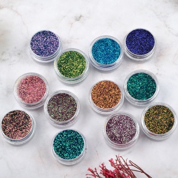 Private -Label -Farbton ändern Glitzer -Lidschatten und kosmetische Klasse Lose Glitter
