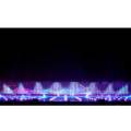 Large water fountain light show