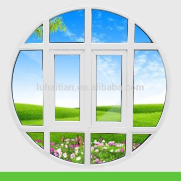 Latest window design PVC polygon window with fire insulation