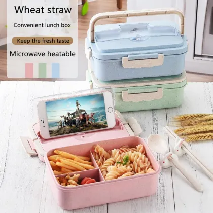 Explosion Biodegradable Lunch Box Wheat Straw Lunch Box