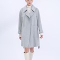 Women's Classic Lapel Belted Long Coat