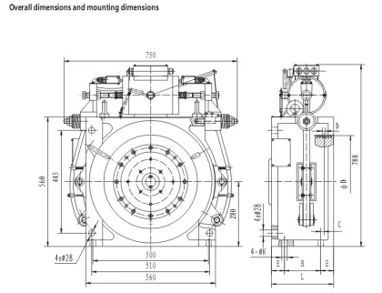 Cheap Lift Traction Device Gearless Traction Machine