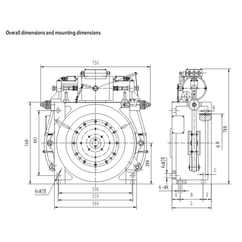 Billig lyftdragare Gearless traktormaskin