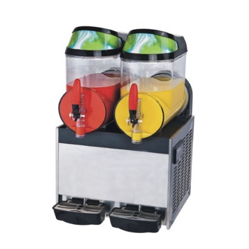 เครื่องดื่มน้ำแข็งสองถังเครื่องจักรทำน้ำสลัว: 10L ผู้ผลิตเครื่องดื่มแช่แข็งเชิงพาณิชย์ในเชิงพาณิชย์