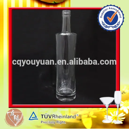 Hot sale 600ml glass round absolute vodka big bottle