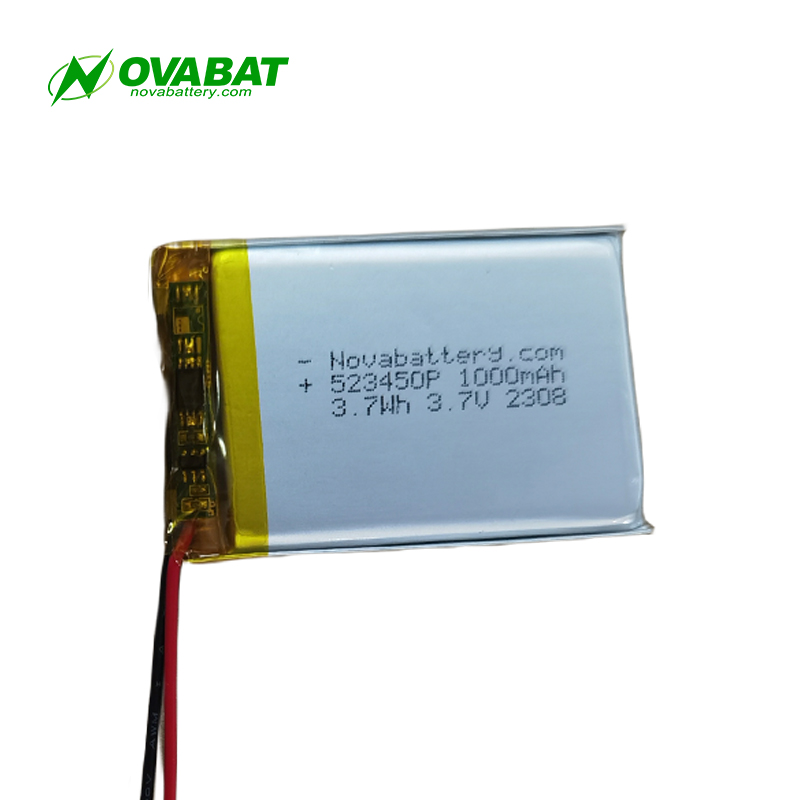 Nova Li-ion Flat Rectangular 3.7v Lithium Polymer Battery Cell, High ...