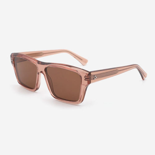 Square Bevel Full-rim Acetate Unisex Sunglasses 23A8135