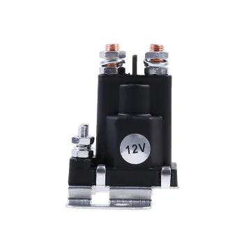 Professional DC 12V 500A Car Truck 4Pins Battery Isolator Relay Start Switch Kit Dual Battery Isolator Relay Start On/Off 4 Pin