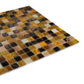 Premium Gold Line Glass Mosaic Tile