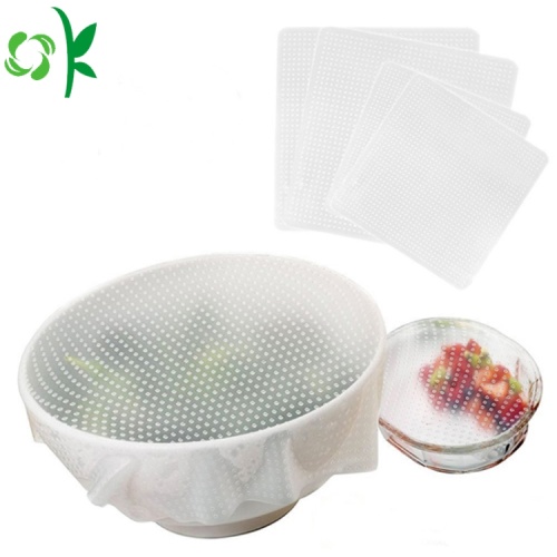 Silicone Stretch BPA Free Thực Phẩm Bao Gồm Seal Bọc