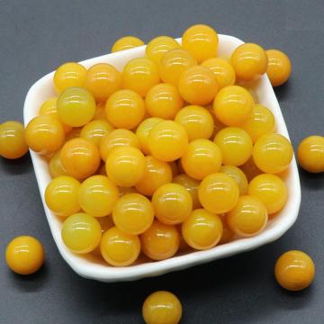 Yellow Agate 8MM Stone Balls Home Decoration Round Crystal Beads