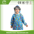 Barnens PVC-belagda Nylon Rainsuit Full Print