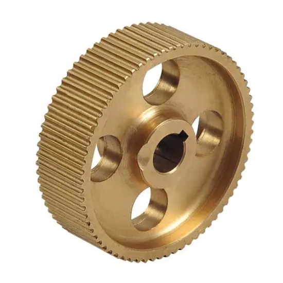 CNC Machining High Precision Brass M5 Timing Pulley