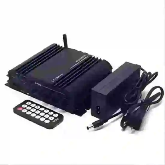 High-Power 2.1 Channel Digital Mini Audio Amplifier with Bluetooth, Treble Control, and TF Card Slot - 45W x 2 + 68W Supper Bass