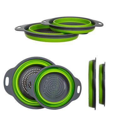 Collapsible folding Colanders with Handles