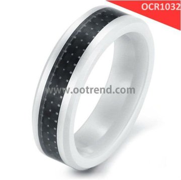 Black and white hot sale ceramic rings
