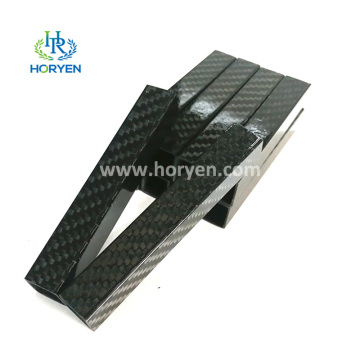 High modulus gloss matte carbon fibre profiles tube
