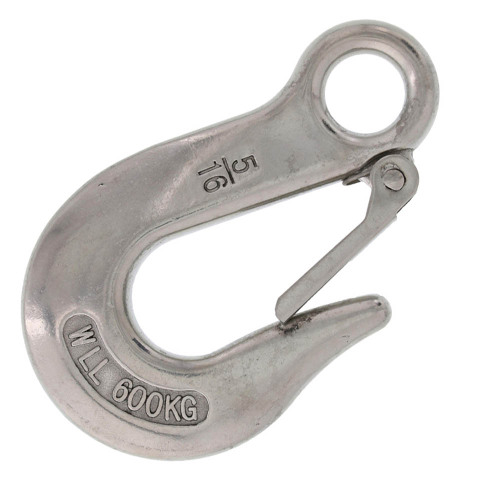 Stainless Steel Eye Slip Lifting Hook with Latch