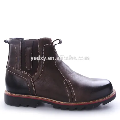 new advanced fashion style genuine leather men chelsea boots