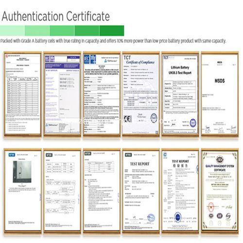Lithium Battery Certificates