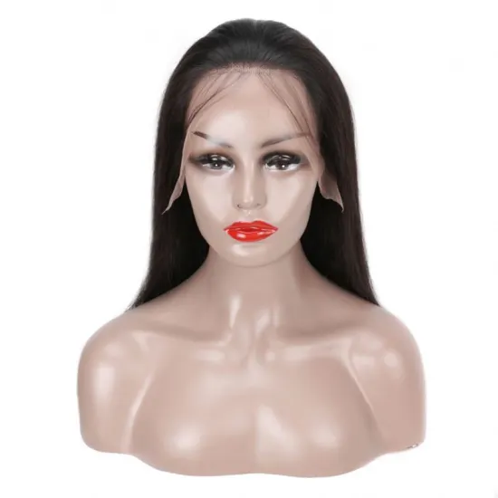 New arrival 26 inch brown color 13*4 lace wig regular curly hair swiss  lace human hair wig