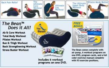 the bean exerciser with Air Pump,instruction,DVD