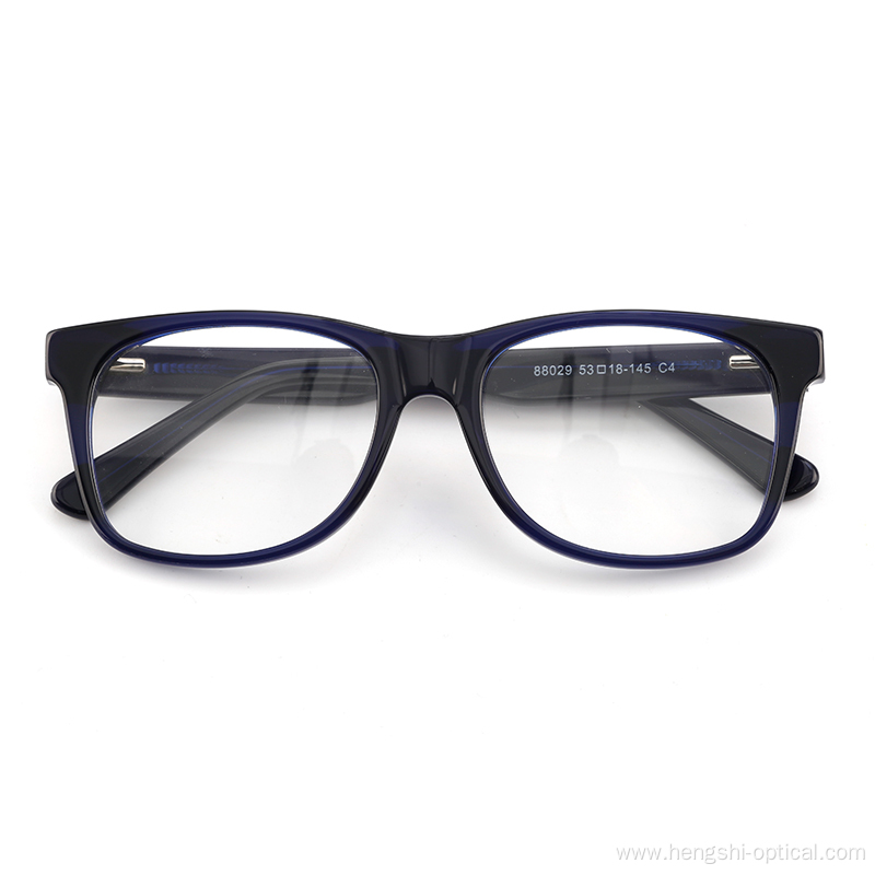 Blue Square And Round Cheap Lenses Designing My Own Eyeglasses Acetate Frames