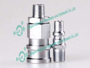 QKD153 Single Shut-off pneumatische Coupling(Large)(Steel)