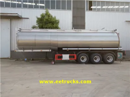 3 Axle 34000L Hydrogen Peroxide Tank Trailers