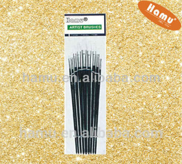 Plastic Black Artist Brush Oil Painting Brush