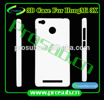 3d sublimation diy blank cell phone case cover skin for Prosub-redmi 3x