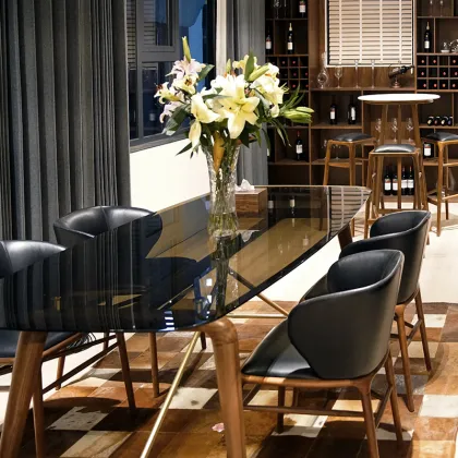 Peninsula Long Dining Table