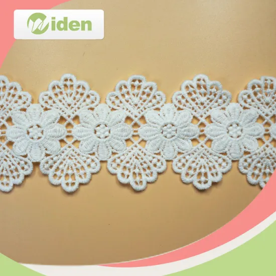 Fancy 6.6 CM Cotton Water Soluble Lace for Wedding Dress