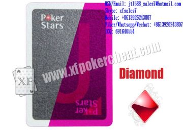 XF Gambling Cheating Plastic Pokerstars Invisible Ink Marked Playing Cards For Poker Analyzers