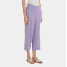 100% Linen Calf-Length Pants