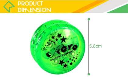 Hot Selling Small Plastic Yo-Yo Ball with Double Clutch Lightning Design
