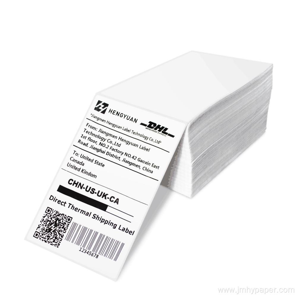 Fanfold 4x6 label direct thermal shipping labels