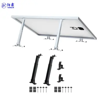 Black Adjustable Tilt Front Leg Rear Leg Mounting Kit for Solar PV Systems