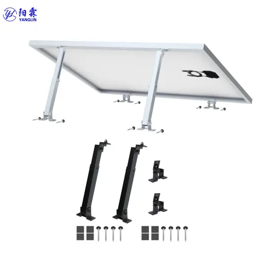 Black Adjustable Tilt Front Leg Rear Leg Mounting Kit for Solar PV Systems
