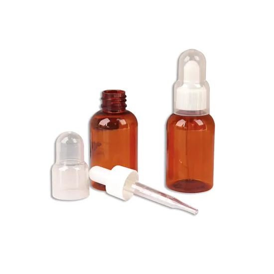 Environment-Friendly Dropper Bottles: 50ml Brown Drop, 20ml PCR Recycling, 30ml PET Dropper Bottles